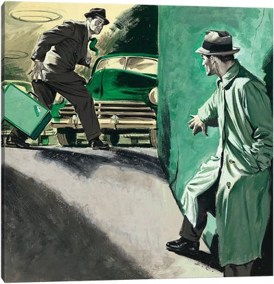 Detective IV Canvas Art Print - Ernest Chiriacka
