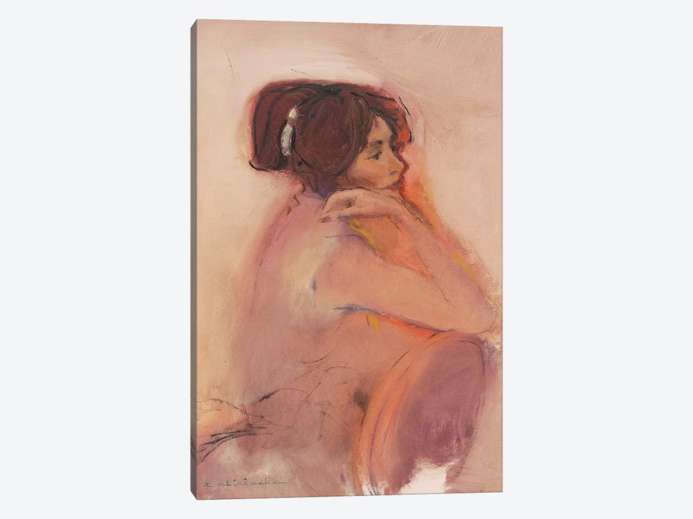 Girl by Ernest Chiriacka 1-piece Canvas Art Print