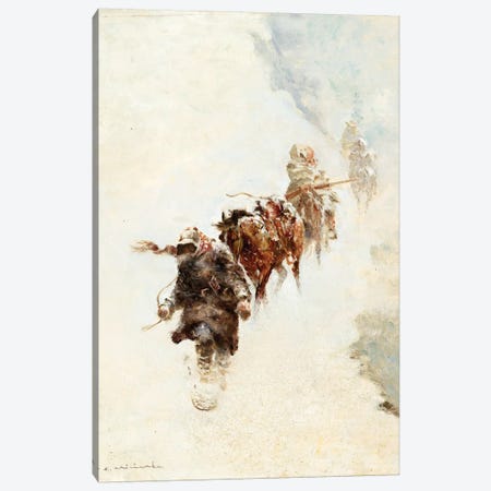 Mountain Trappers Canvas Print #CKA34} by Ernest Chiriacka Canvas Art Print