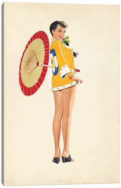 China Girl Canvas Art Print - Chinese Décor