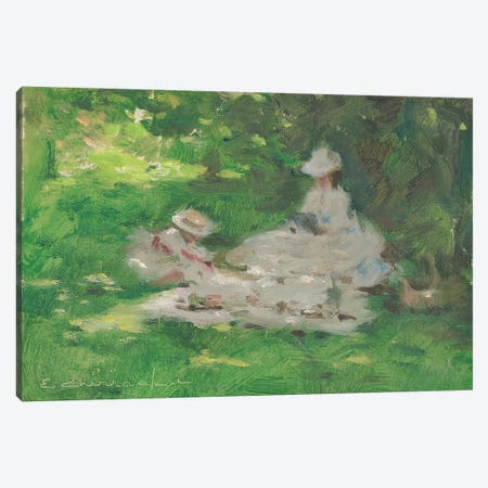 Picnic In The Park Canvas Print #CKA41} by Ernest Chiriacka Canvas Art Print