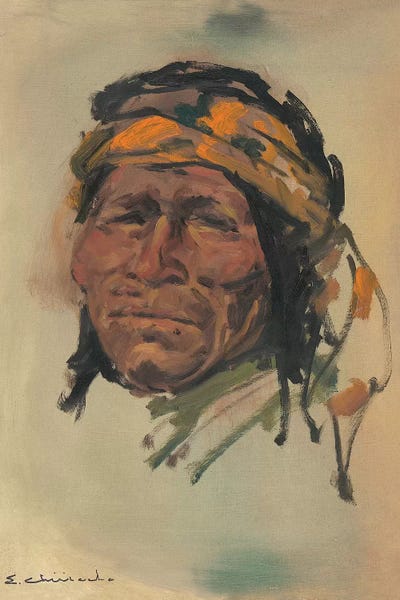 Indigenous & Native American Culture: Portrait Of A Brave by Ernest Chiriacka
