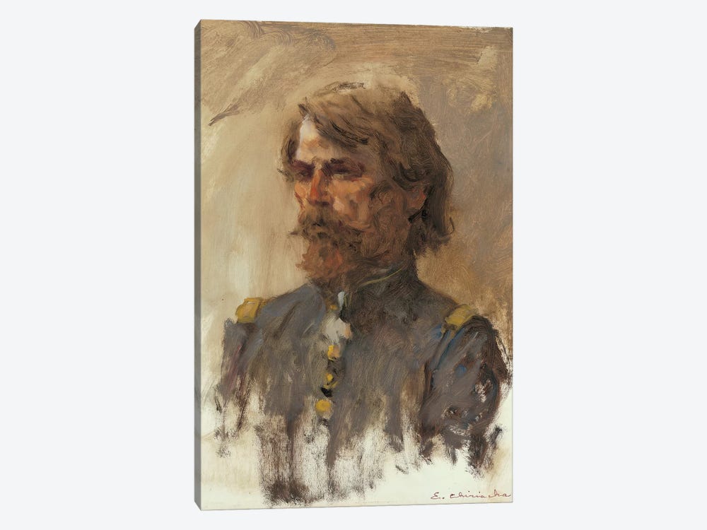 Portrait Of General Custer by Ernest Chiriacka 1-piece Canvas Art Print