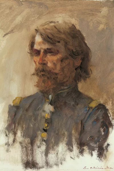 Ernest Chiriacka: Portrait Of General Custer by Ernest Chiriacka