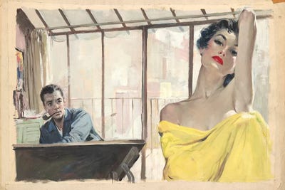 Posing by Ernest Chiriacka canvas print