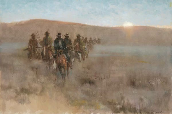 Horseback: Posse I by Ernest Chiriacka