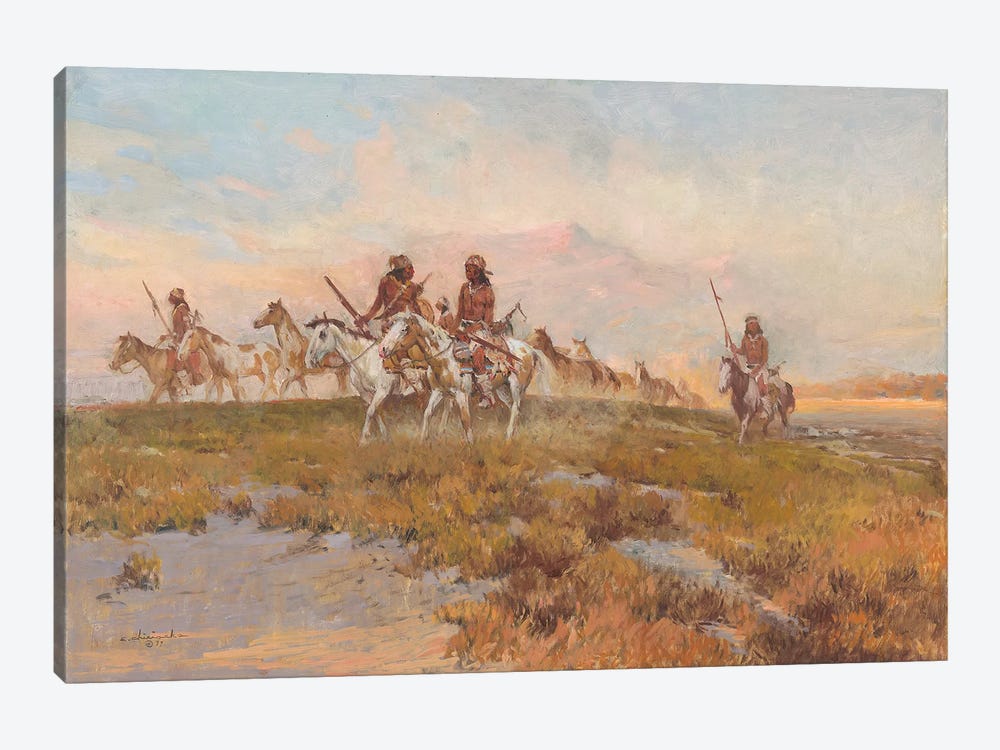 Returning From The Raid by Ernest Chiriacka 1-piece Canvas Art