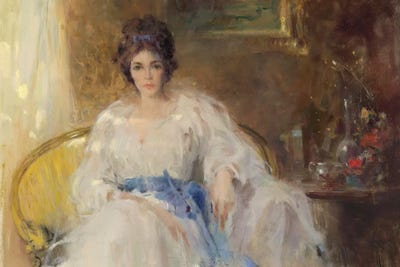 The Blue Sash by Ernest Chiriacka art print