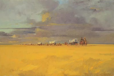 Wagon Trail by Ernest Chiriacka framed wall art