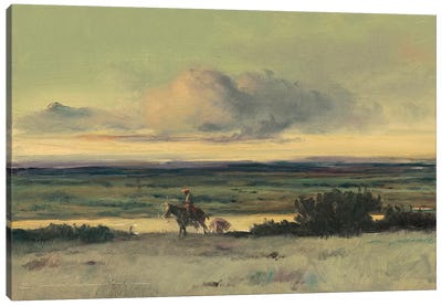 Crossing The Rio Canvas Art Print - Home on the Range