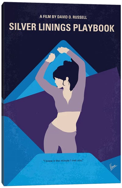 Silver Linings Playbook Minimal Movie Poster Canvas Art Print - Women's Sportswear Art