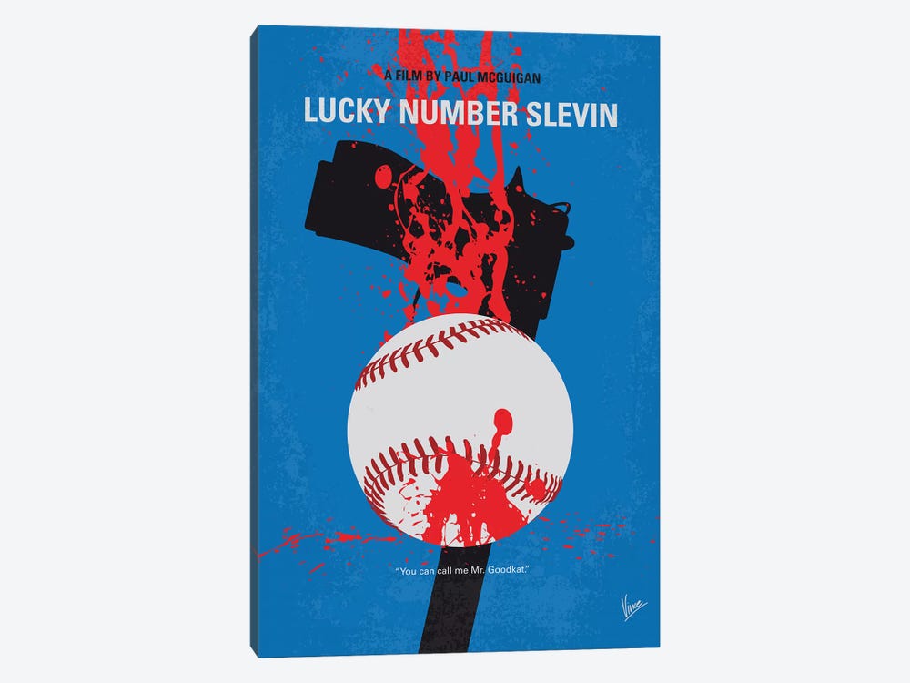 Slevin Minimal Movie Poster by Chungkong 1-piece Canvas Artwork