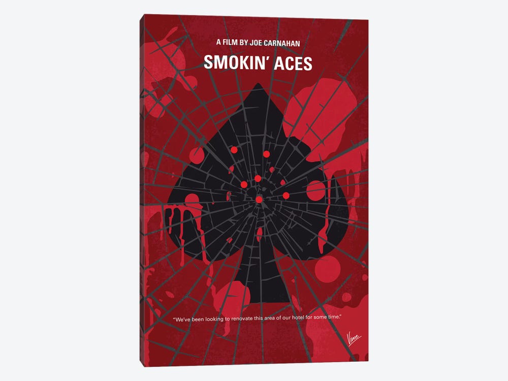 Smokin' Aces Minimal Movie Poster by Chungkong 1-piece Art Print