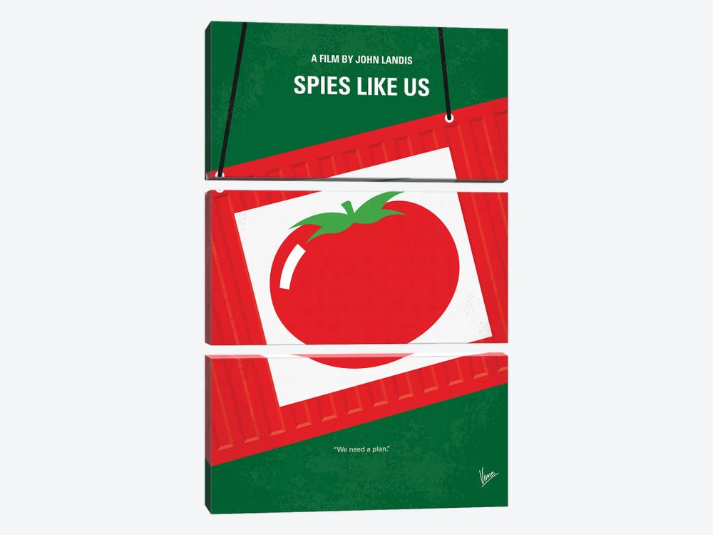 Spies Like Us Minimal Movie Poster by Chungkong 3-piece Canvas Artwork