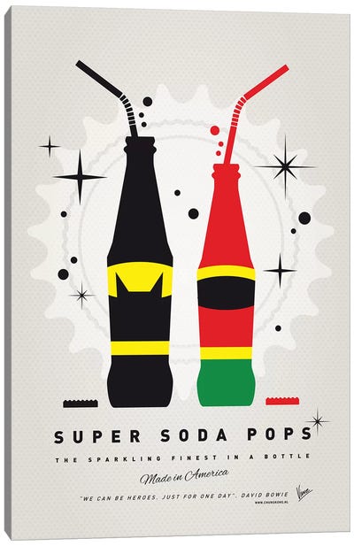 Super Soda Pops I Canvas Art Print - Kids Character Art