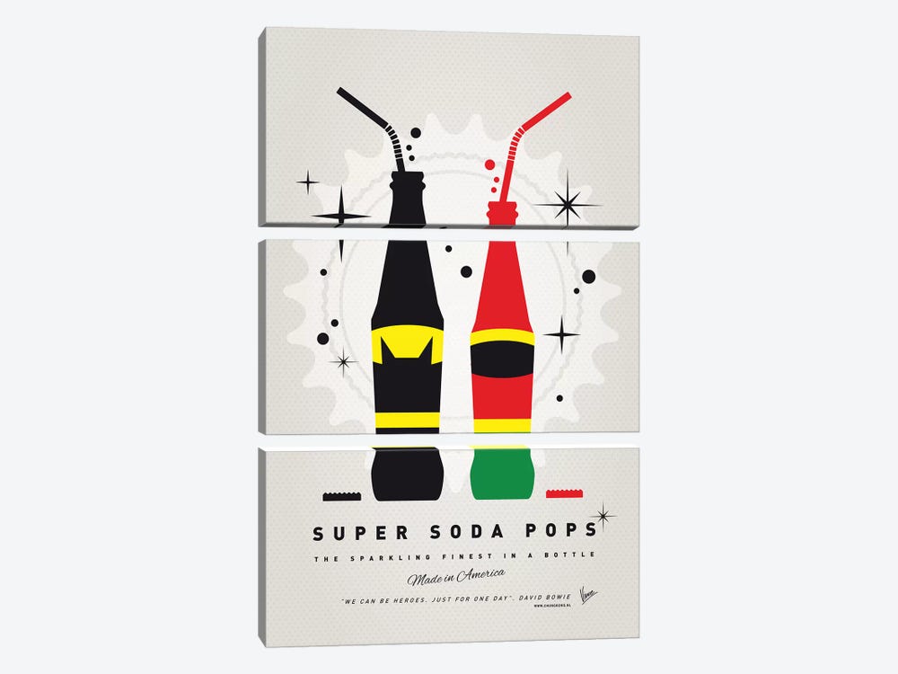 Super Soda Pops I by Chungkong 3-piece Canvas Print