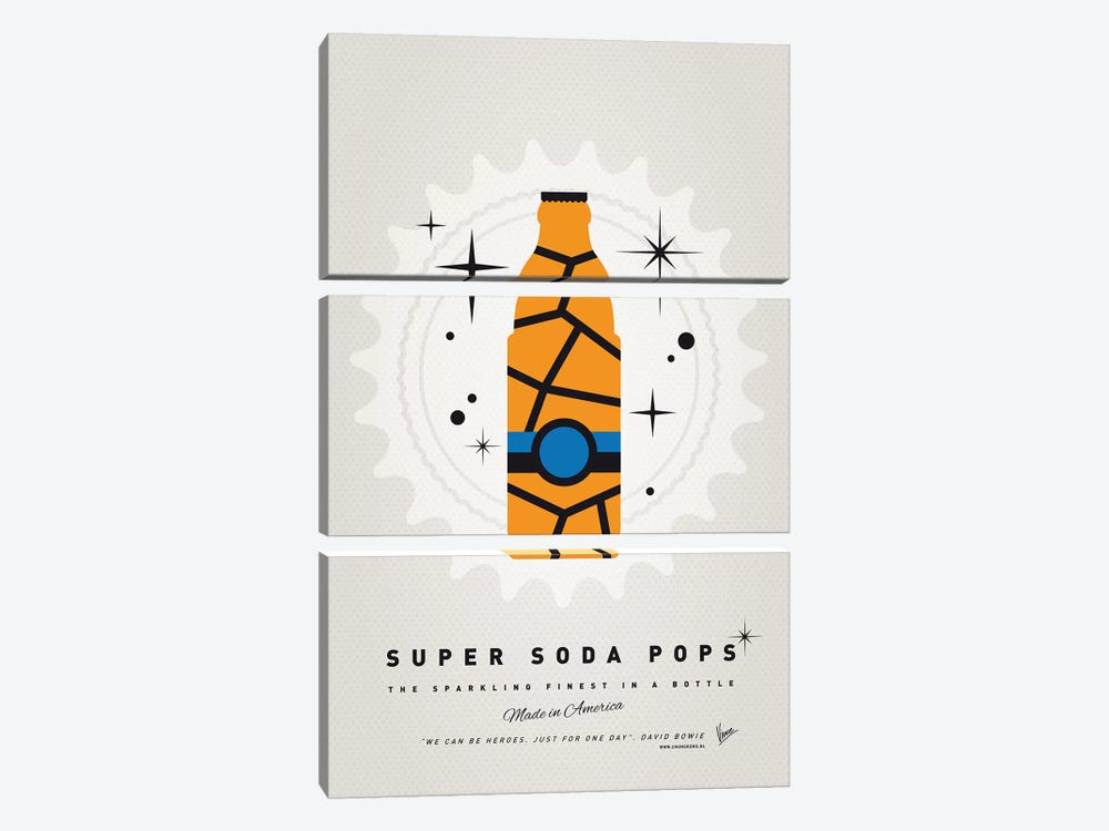 Super Soda Pops III by Chungkong 3-piece Canvas Wall Art