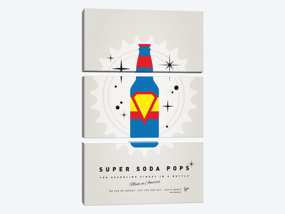 Super Soda Pops V by Chungkong 3-piece Canvas Wall Art