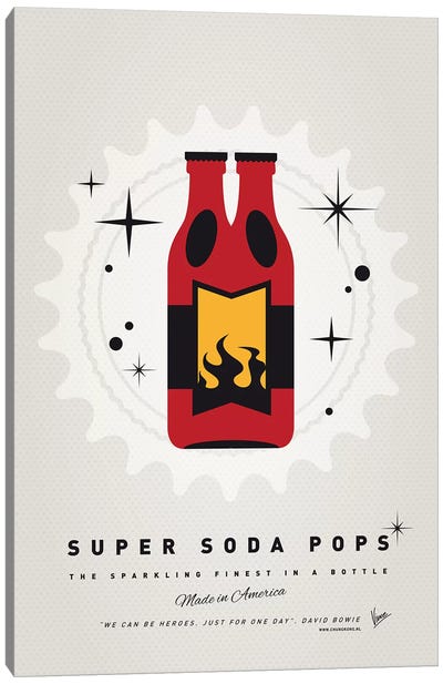 Super Soda Pops VIII Canvas Art Print - Soft Drink Art