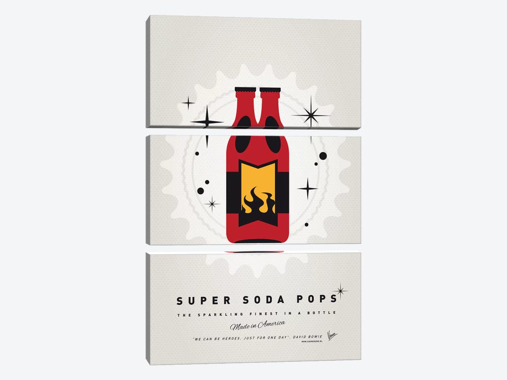 Super Soda Pops VIII by Chungkong 3-piece Canvas Print