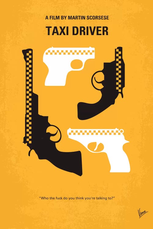 Taxi Driver Minimal Movie Poster