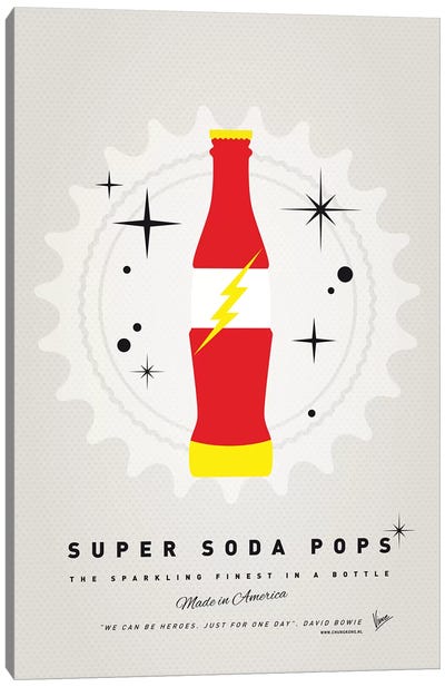 Super Soda Pops XVIII Canvas Art Print - The Flash