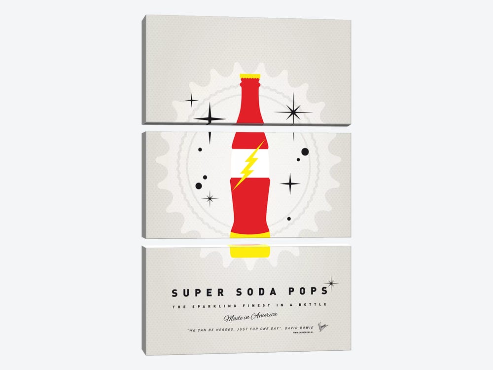 Super Soda Pops XVIII by Chungkong 3-piece Canvas Wall Art