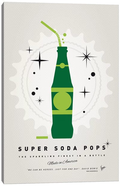 Super Soda Pops XX Canvas Art Print - Green Lantern
