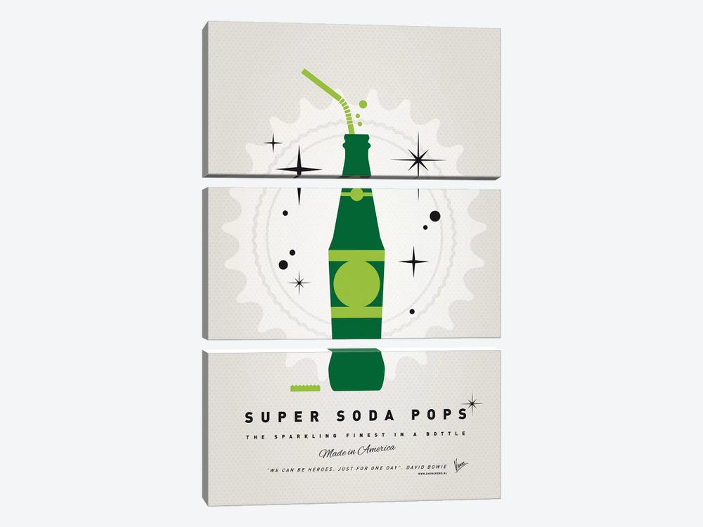 Super Soda Pops XX by Chungkong 3-piece Canvas Art Print