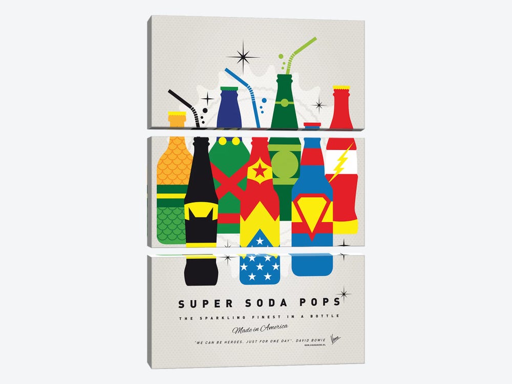 Super Soda Pops XXVI by Chungkong 3-piece Canvas Print