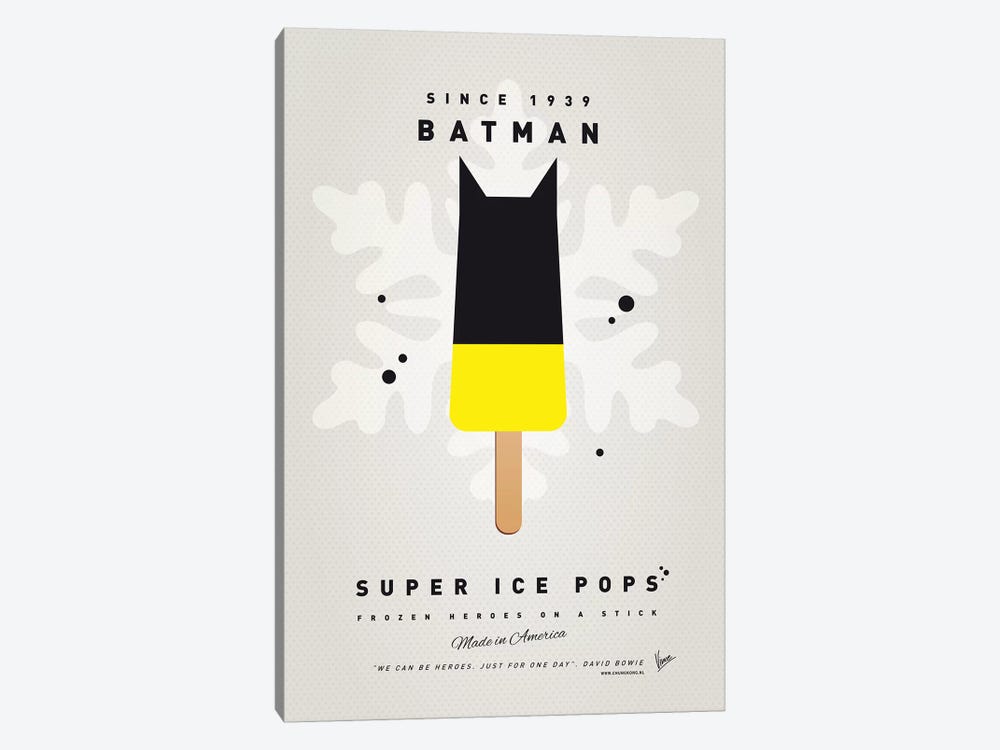Superhero Ice Pop Batman by Chungkong 1-piece Art Print