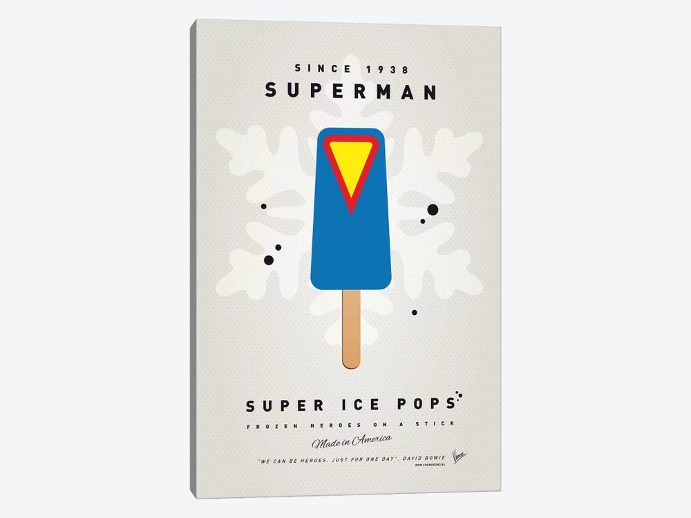 Superhero Ice Pop Superman by Chungkong 1-piece Canvas Art