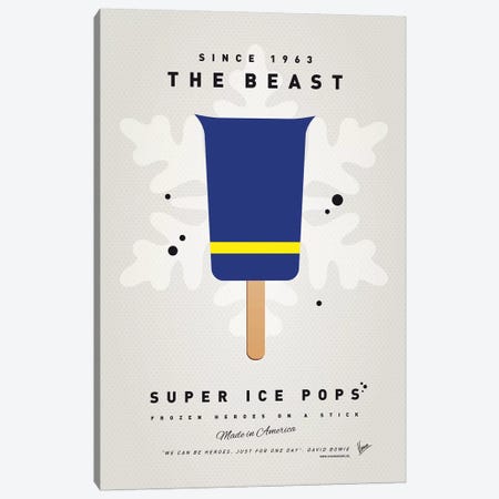 Superhero Ice Pop The Beast Canvas Print #CKG1039} by Chungkong Canvas Print