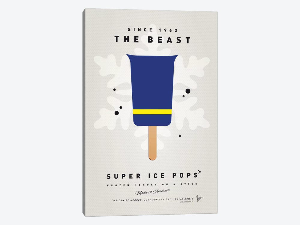 Superhero Ice Pop The Beast by Chungkong 1-piece Canvas Art Print