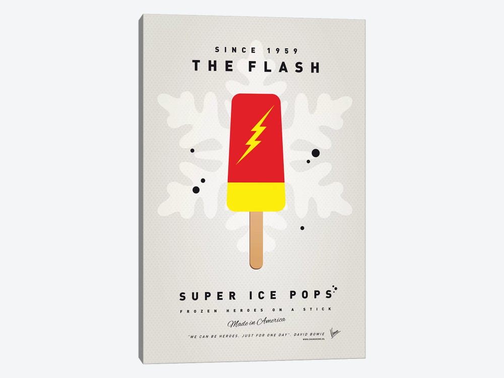 Superhero Ice Pop The Flash by Chungkong 1-piece Canvas Print