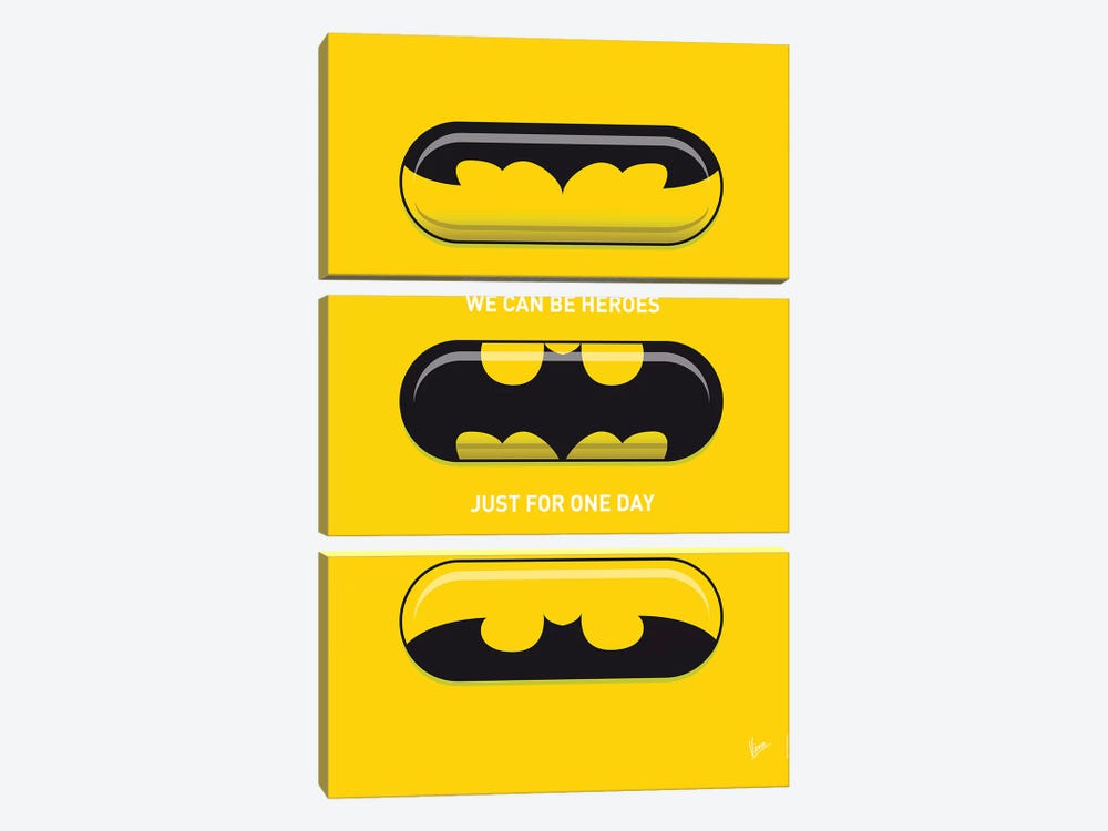 Superhero Pills Batman by Chungkong 3-piece Art Print