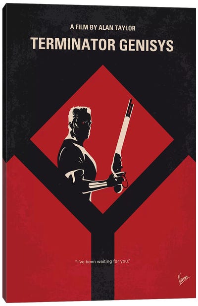 Terminator Genisys Minimal Movie Poster Canvas Art Print - Art for Dad