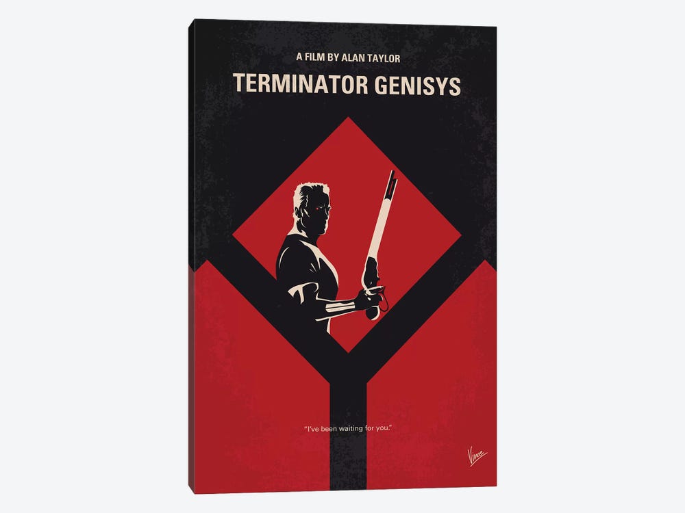 Terminator Genisys Minimal Movie Poster by Chungkong 1-piece Canvas Artwork