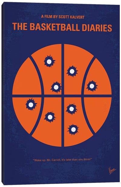 The Basketball Diaries Minimal Movie Poster Canvas Art Print - Sports Film Art