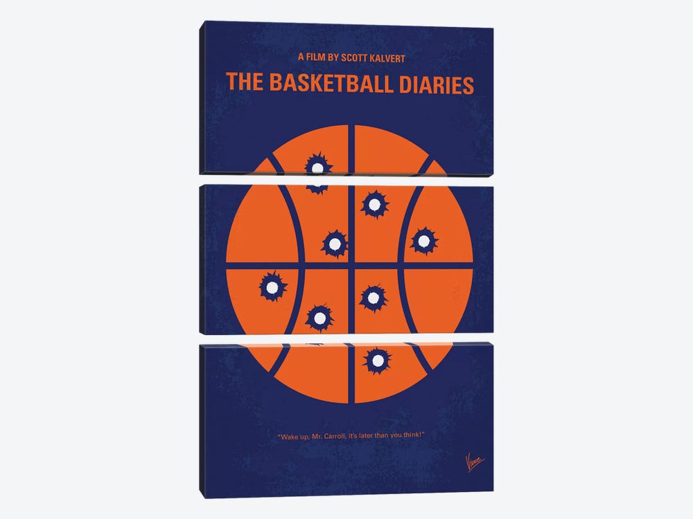 The Basketball Diaries Minimal Movie Poster by Chungkong 3-piece Canvas Art