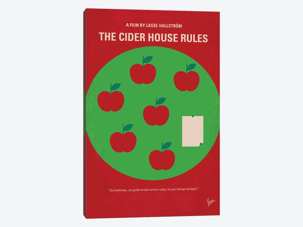 The Cider House Rules Minimal Movie Poster by Chungkong 1-piece Canvas Art Print