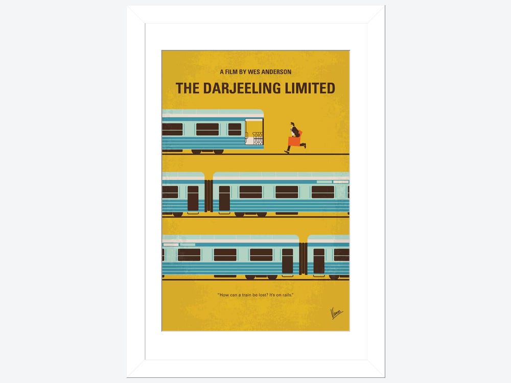 The Darjeeling Limited Wes Anderson Minimalist Movie 
