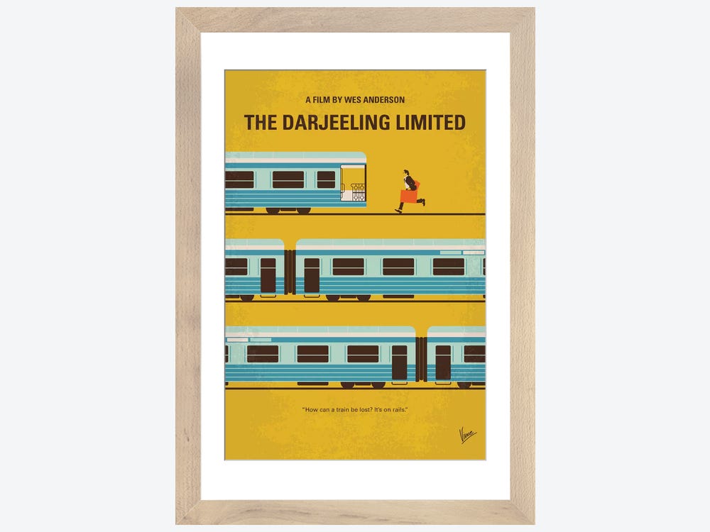 iCanvas The Darjeeling Limited Minimal Movie Poster by Chungkong Framed -  Bed Bath & Beyond - 37674034