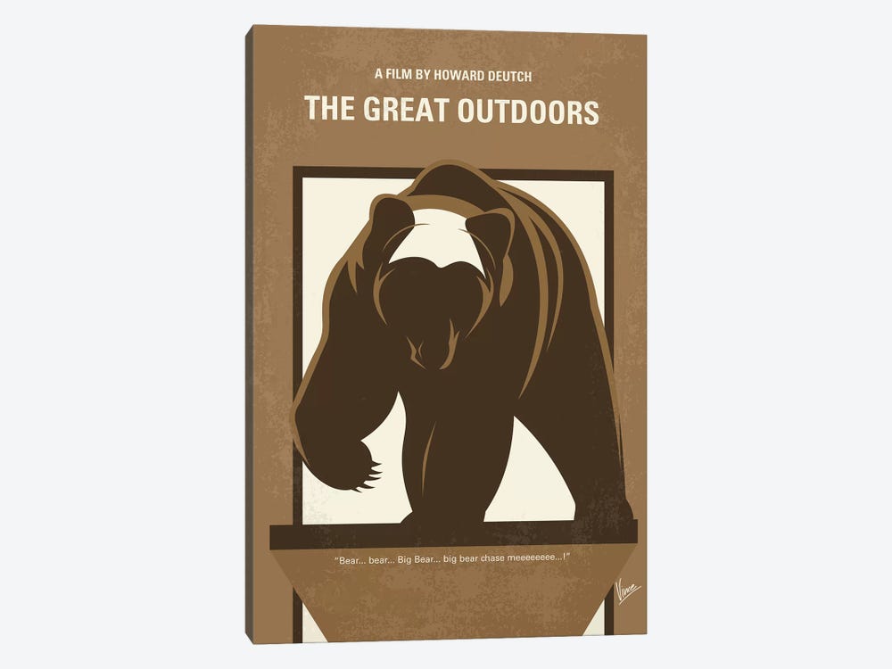 The Great Outdoors Minimal Movie Poster by Chungkong 1-piece Canvas Art Print