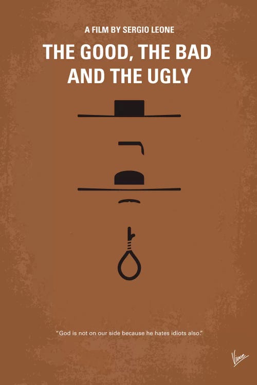 The Good The Bad The Ugly Minimal Movie Poster