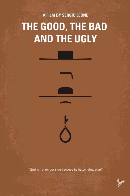 The Good The Bad The Ugly Minimal Movie Poster