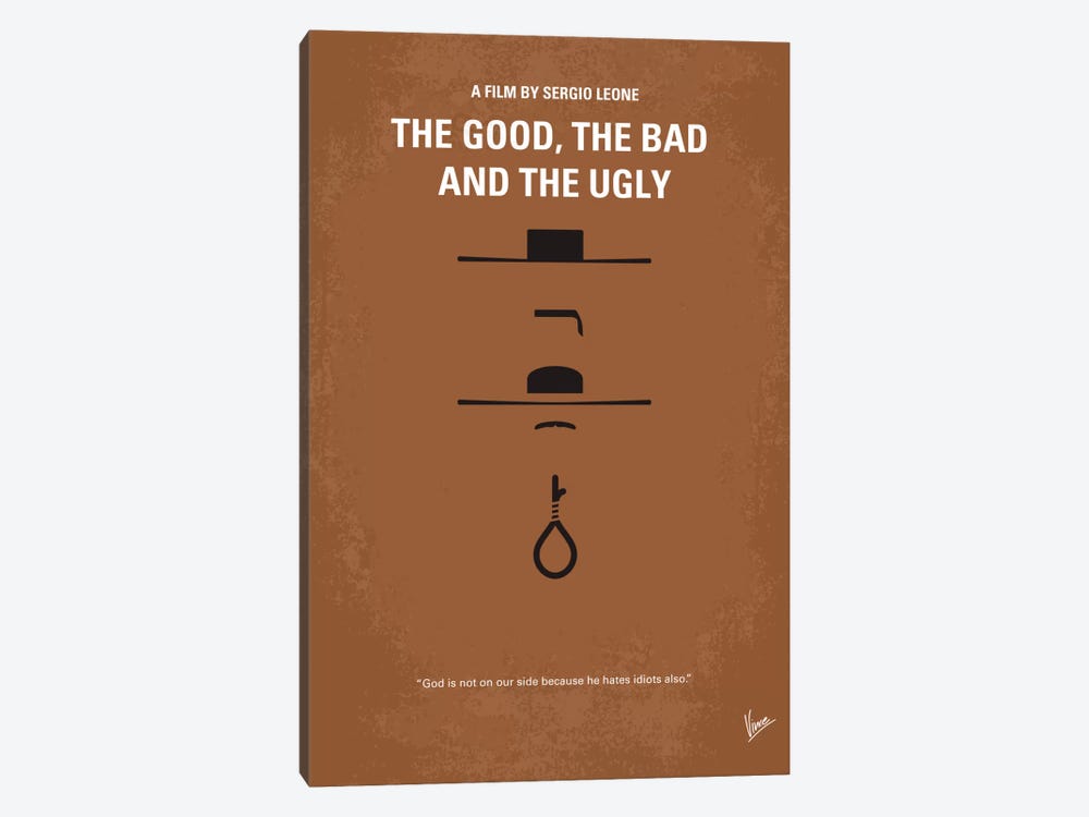 The Good The Bad The Ugly Minimal Movie Poster by Chungkong 1-piece Art Print
