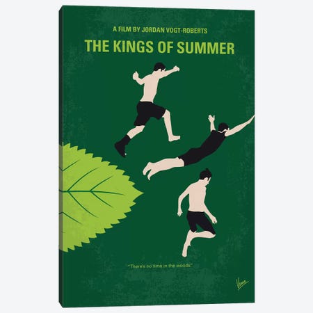 The Kings Of Summer Minimal Movie Poster Canvas Print #CKG1060} by Chungkong Canvas Wall Art