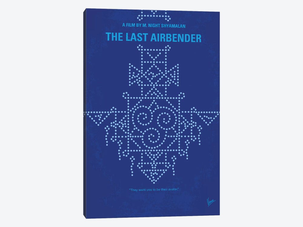 The Last Airbender Minimal Movie Poster by Chungkong 1-piece Canvas Art