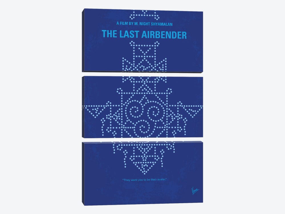 The Last Airbender Minimal Movie Poster by Chungkong 3-piece Canvas Art